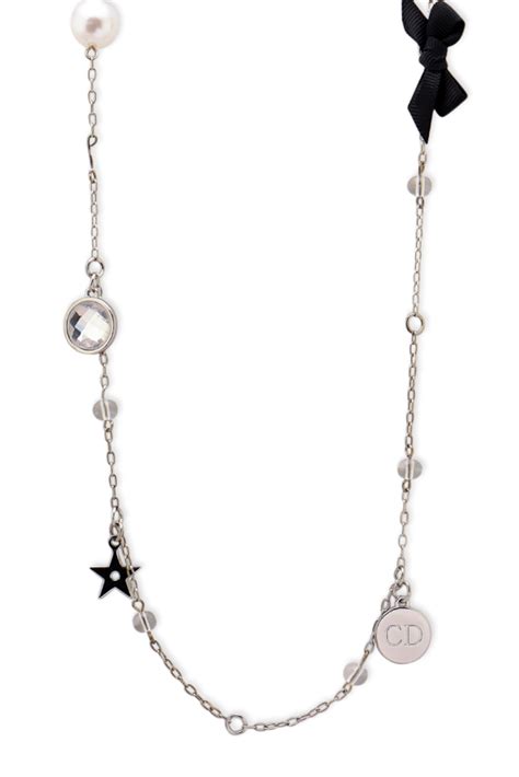 dior jewelry pearl|christian dior charm station necklace.